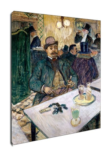 Obraz na płótnie, GALERIA PLAKATU, Monsieur Boileau at the Café, Henri de Toulouse-Lautrec, 70x100 cm Galeria Plakatu