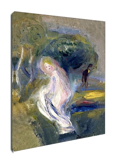 Obraz na płótnie, GALERIA PLAKATU, Nude with Figure in Background, Auguste Renoir, 60x90 cm Galeria Plakatu