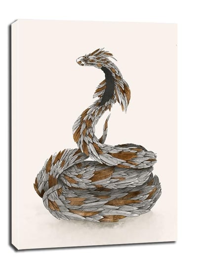 Obraz na płótnie, GALERIA PLAKATU, Pierzasty wąż, 20x30 cm Galeria Plakatu