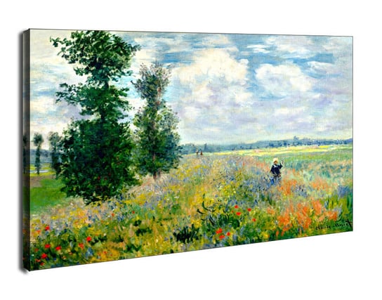 Obraz na płótnie, GALERIA PLAKATU, Pole Maków Argenteuil, Claude Monet, 100x70 cm Galeria Plakatu