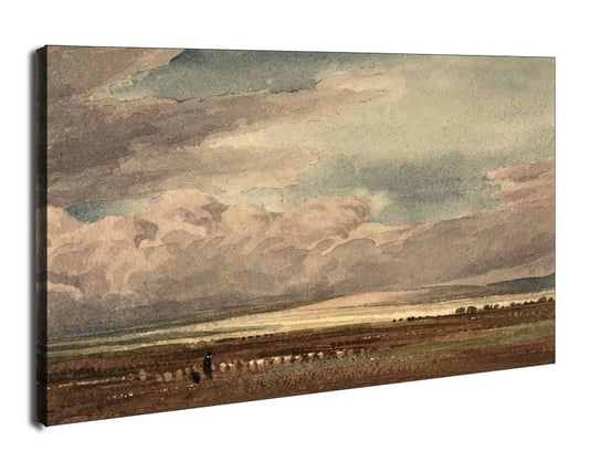 Obraz na płótnie, GALERIA PLAKATU, Salisbury Plain with Old Sarum in the Distance, Wiltshire, William Turner, 100x70 cm Galeria Plakatu