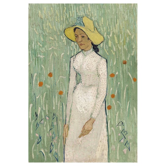 Obraz na płótnie - Girl in White - Vincent Van Gogh - Dekoracje ścienne cm. 50x70 Legendarte