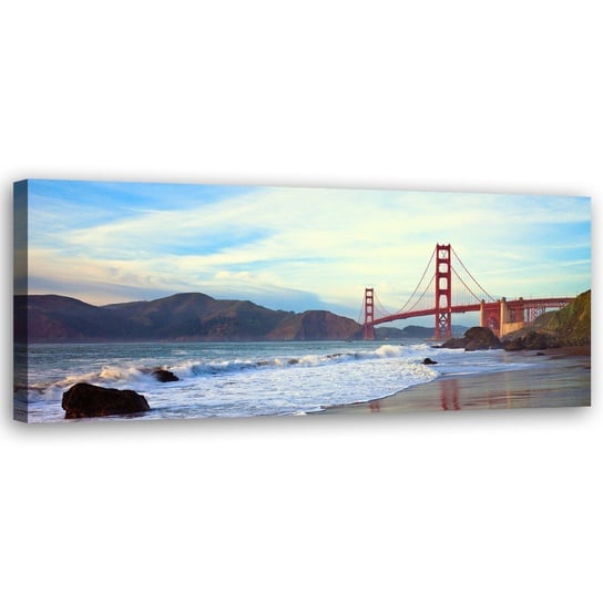 Obraz na płótnie, Golden Gate Bridge - 90x30 Inna marka