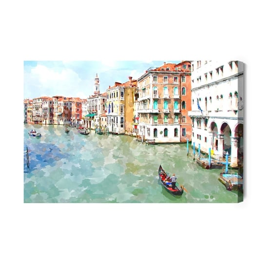 Obraz Na Płótnie Gondole I Budynki W Wenecji 100x70 NC Inna marka