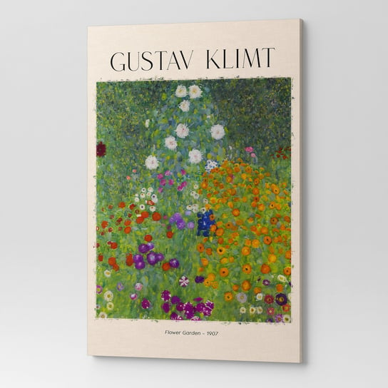 Obraz na płótnie Gustav Klimt FLOWER GARDEN REP00005 60X90 Wave Print