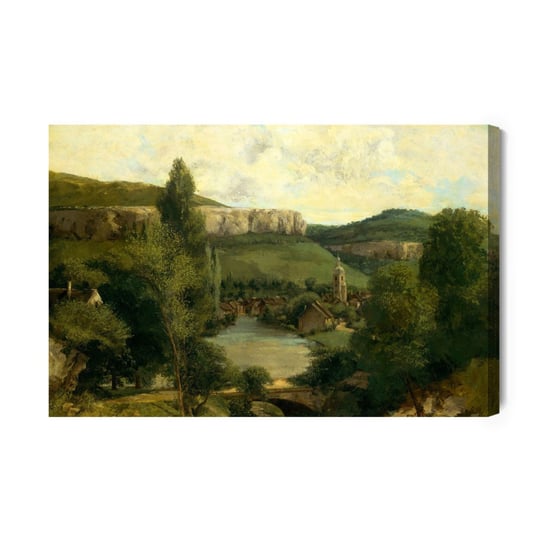 Obraz Na Płótnie Gustave Courbet "Widok Ornans" Reprodukcja 120x80 NC Inna marka