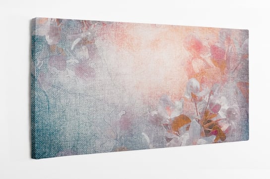 Obraz na płótnie HOMEPRINT, abstrakcja, drzewo jabłoni, wiosna, kwitnące kwiaty 100x50 cm HOMEPRINT