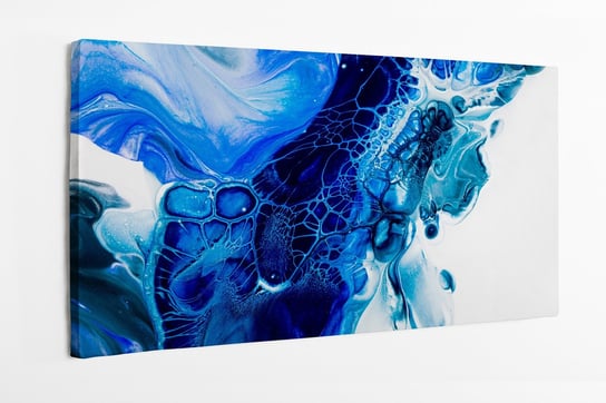 Obraz na płótnie HOMEPRINT, abstrakcja, rozlana, wylana, farba, lakier, na wodzie, abstrakcja 140x70 cm HOMEPRINT