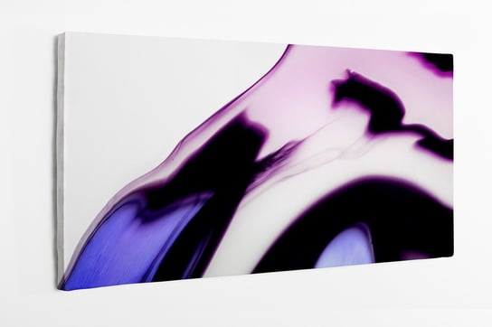 Obraz na płótnie HOMEPRINT,  abstrakcja różowo-fioletowego atramentu 100x50 cm HOMEPRINT