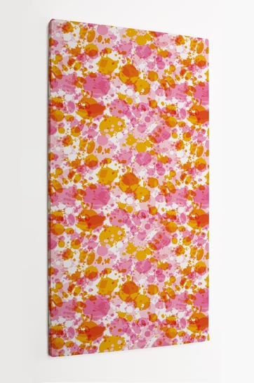 Obraz na płótnie HOMEPRINT, abstrakcjonistyczne pluśnięcie kolorowymi farbami, kropki, 50x100 cm HOMEPRINT