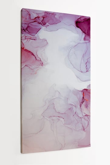 Obraz na płótnie HOMEPRINT, abstrakcyjny wizerunek różowego marmuru, abstrakcja, 50x100 cm HOMEPRINT