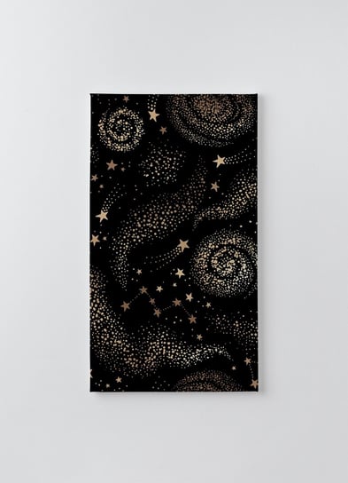 Obraz na płótnie HOMEPRINT,  abstrakcyjny wzór gwiezdnego nieba, droga mleczna, galaktyka 50x100 cm HOMEPRINT