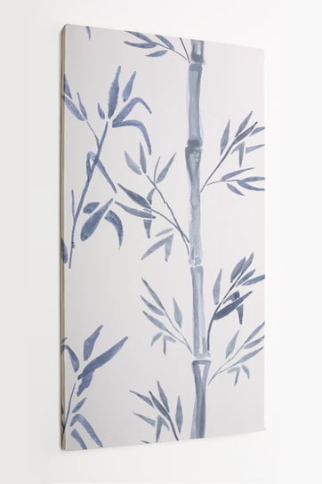 Obraz na płótnie HOMEPRINT, akwarele, bambus na białym tle, ręcznie rysowane 60x120 cm HOMEPRINT