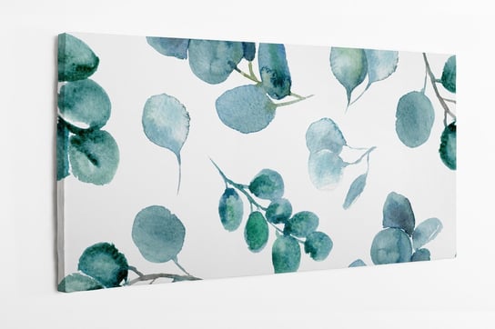 Obraz na płótnie HOMEPRINT, akwarele, liście eukaliptusa 120x60 cm HOMEPRINT