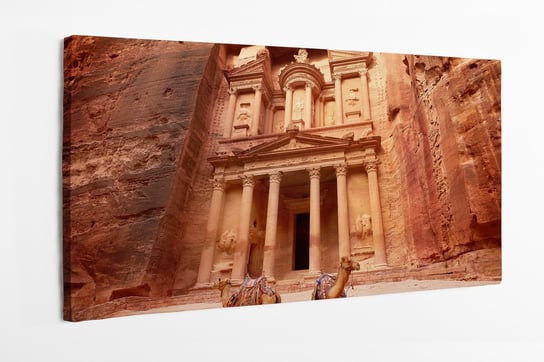Obraz na płótnie HOMEPRINT, Al Khazneh, skarbiec, starożytne miasto ,Petra, Jordania 100x50 cm HOMEPRINT