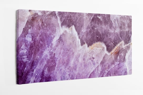 Obraz na płótnie HOMEPRINT, ametyst, minerał, kwarc, kamień półszlachetny, 120x50 cm HOMEPRINT