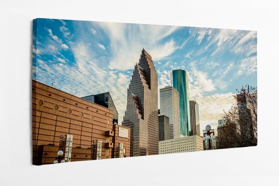 obraz na płótnie HOMEPRINT, architektura, budynki, widok na Houston, USA 100x50 cm HOMEPRINT