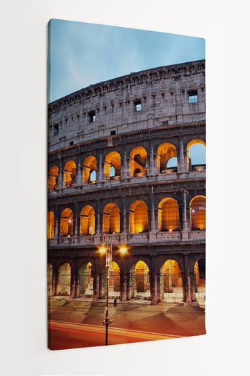 Obraz na płótnie HOMEPRINT, architektura, Koloseum nocą, Rzym ,Włochy 50x100 cm HOMEPRINT