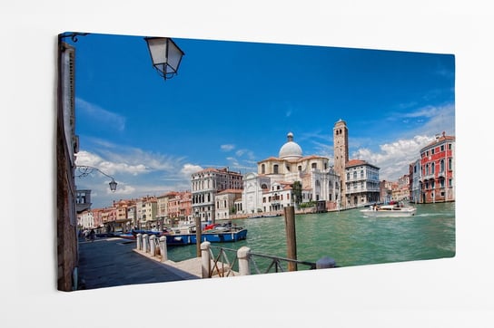Obraz na płótnie HOMEPRINT, architektura, wielki kanał, gondole, Wenecja, Włochy 100x50 cm HOMEPRINT