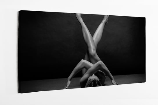 Obraz na płótnie HOMEPRINT, atleta, Nagie kobiece ciało, zdjęcie kobiecego ciała 120x50 cm HOMEPRINT