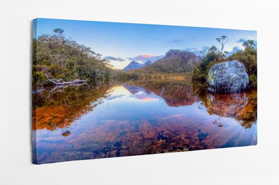 Obraz na płótnie HOMEPRINT, bardzo spokojny wieczór nad kultową Cradle Mountain 140x70 cm HOMEPRINT