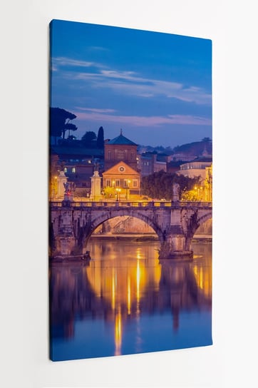 Obraz na płótnie HOMEPRINT, Bazyliki św. Piotra, panorama, Watykan, Rzym, Włochy 60x120 cm HOMEPRINT