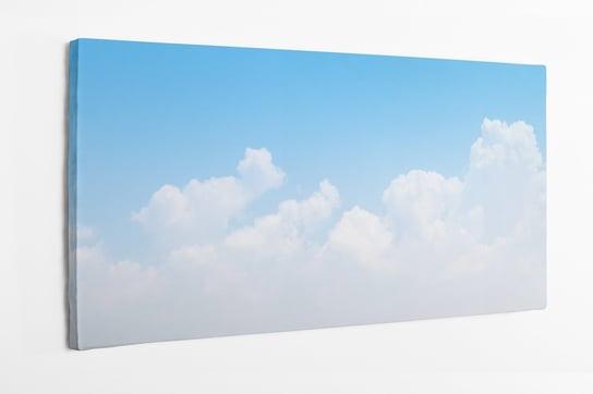 Obraz na płótnie HOMEPRINT, białe chmury na niebieskim niebie 120x60 cm HOMEPRINT