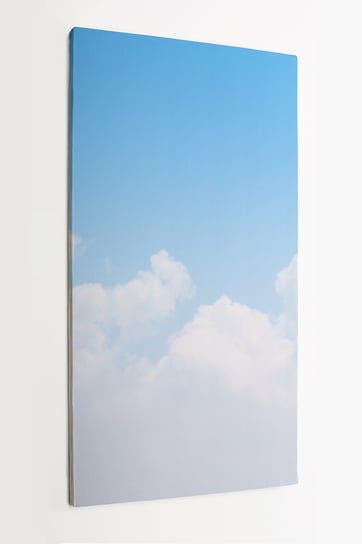 Obraz na płótnie HOMEPRINT, białe chmury na niebieskim niebie 50x100 cm HOMEPRINT