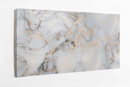Obraz na płótnie HOMEPRINT, biały kędzierzawy marmur 100x50 cm HOMEPRINT