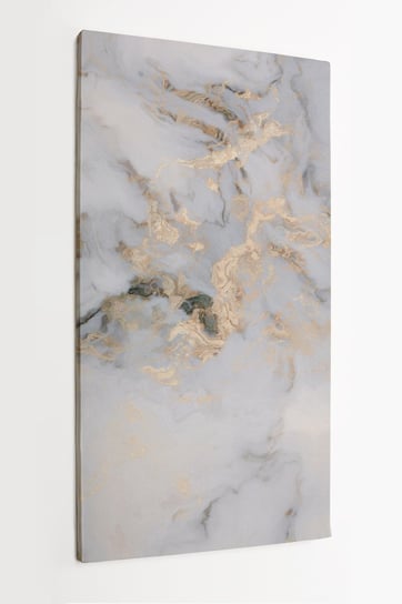 Obraz na płótnie HOMEPRINT, biały kędzierzawy marmur 50x100 cm HOMEPRINT