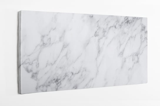 Obraz na płótnie HOMEPRINT, biały marmur, tło, abstrakcja, elegancja 120x50 cm HOMEPRINT