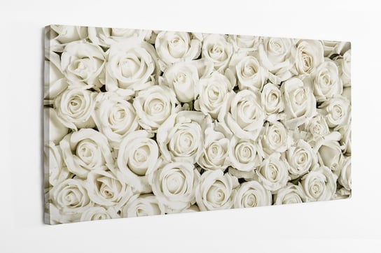 Obraz na płótnie HOMEPRINT, bukiet białych róż 120x60 cm HOMEPRINT