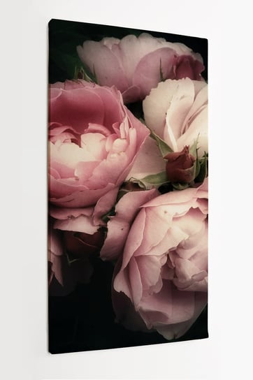 Obraz na płótnie HOMEPRINT, bukiet kwiatów, detale, zbliżenie, różowe płatki 60x120 cm HOMEPRINT