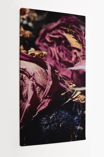 Obraz na płótnie HOMEPRINT, bukiet martwych, suchych, jesiennych kwiatów, jesień 50x100 cm HOMEPRINT