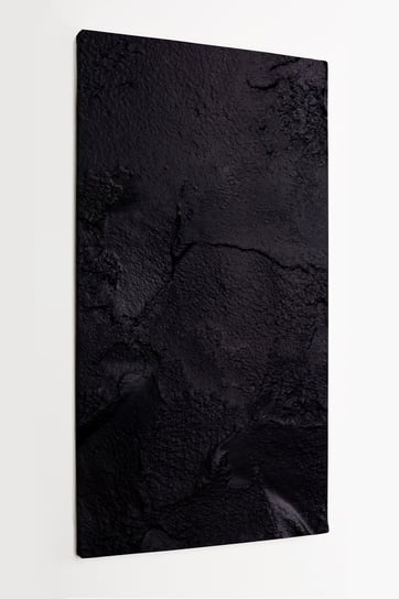 Obraz na płótnie HOMEPRINT, czarna faktura, tekstura, dekoracja, abstrakcja 60x120 cm HOMEPRINT