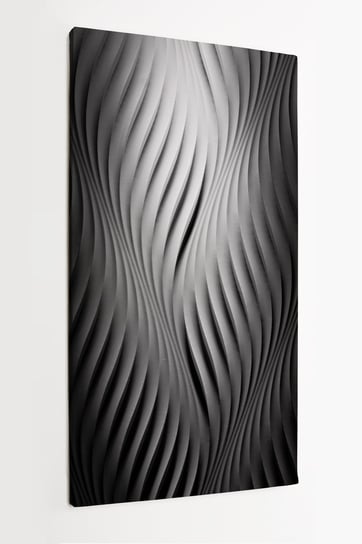 Obraz na płótnie HOMEPRINT, czarno biały, abstrakcja, sztuka nowoczesna 60x120 cm HOMEPRINT