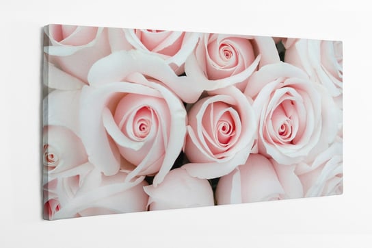 Obraz na płótnie HOMEPRINT, delikatne róże, bukiet kwiatów, róż 100x50 cm HOMEPRINT