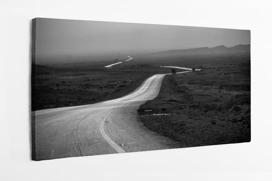 Obraz na płótnie HOMEPRINT, droga donikąd, czarno-białe 100x50 cm HOMEPRINT