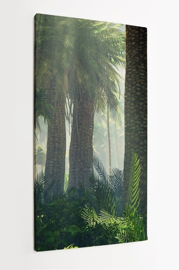 Obraz na płótnie HOMEPRINT, dżungla o poranku we mgle 60x120 cm HOMEPRINT