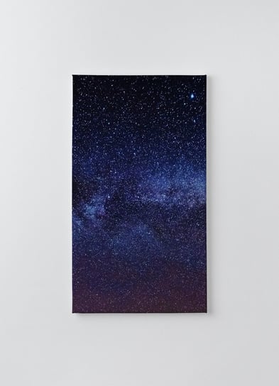 Obraz na płótnie HOMEPRINT, fantastyczne gwiaździste niebo z galaktyką Drogi Mlecznej nad górzystymi masami ukraińskich Karpat 60x120 cm HOMEPRINT