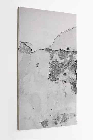 Obraz na płótnie HOMEPRINT, fragment popękanej ściany, abstrakcja, ściana z zadrapaniami, zniszczona, stara, cement 60x120 cm HOMEPRINT