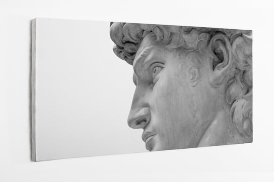 Obraz na płótnie HOMEPRINT, głowa posągu Michała Anioła, Dawida z Florencji, rzeźba 120x60 cm HOMEPRINT