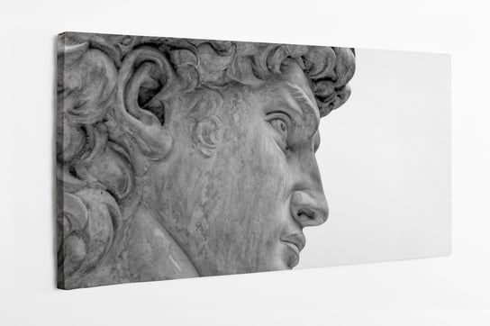 Obraz na płótnie HOMEPRINT, głowa posągu Michała Anioła, Dawida z Florencji, rzeźba 120x60 cm HOMEPRINT
