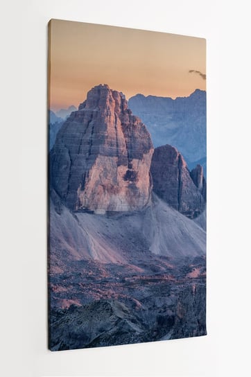 Obraz na płótnie HOMEPRINT, góry, dolomity, zachód słońca, Włochy 50x100 cm HOMEPRINT