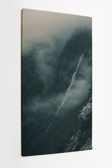 Obraz na płótnie HOMEPRINT, góry, krajobraz, malownicze, Norwegia 50x100 cm HOMEPRINT