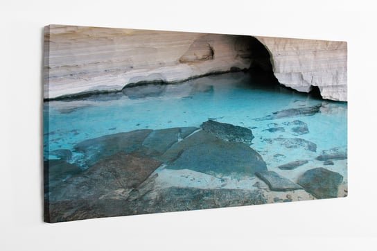 Obraz na płótnie HOMEPRINT, Gruta Azul, niebieska jaskinia, Chapada Diamantina, Brazylia, jaskinia, woda, błękit 100x50 cm HOMEPRINT