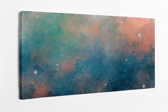 Obraz na płótnie HOMEPRINT, Gwiazdy w kosmosie, galaktyka, kosmos 100x50 cm HOMEPRINT