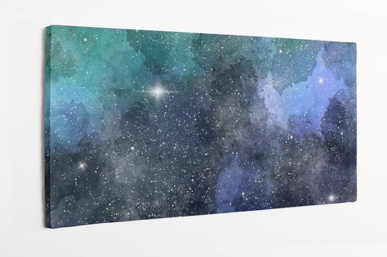 Obraz na płótnie HOMEPRINT, Gwiazdy w kosmosie, galaktyka, kosmos 120x50 cm HOMEPRINT