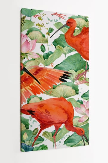 Obraz Na P tnie HOMEPRINT Ibis Szkar atny Ibis Czerwony Ptak obraz-na-p-tnie-homeprint-ibis-szkar-atny-ibis-czerwony-ptak