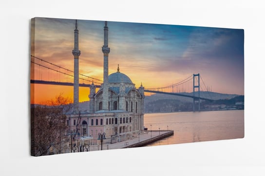 Obraz na płótnie HOMEPRINT, Istanbul, zachód słońca, zabytek, architektura, panorama 100x50 cm HOMEPRINT